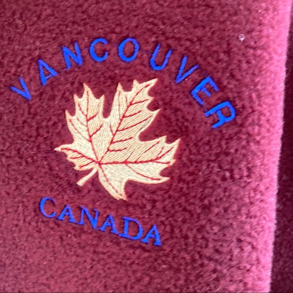 Vintage Vancouver Canada Fleece Quarter Zip Jacket - Picture 3 of 3